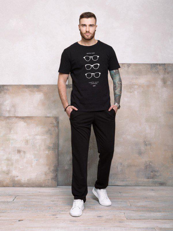 Спортивные штаны мужские ISSA Plus S Черный (GN-407)