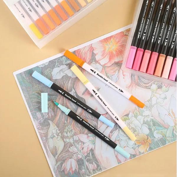 Набір маркерів-лайнерів та маркерів-кистей Worison на водній основі 60 шт. (23266402) - фото 8 Набір маркерів-лайнерів та маркерів-кистей Worison на водній основі 60 шт. (23266402) - фото 8