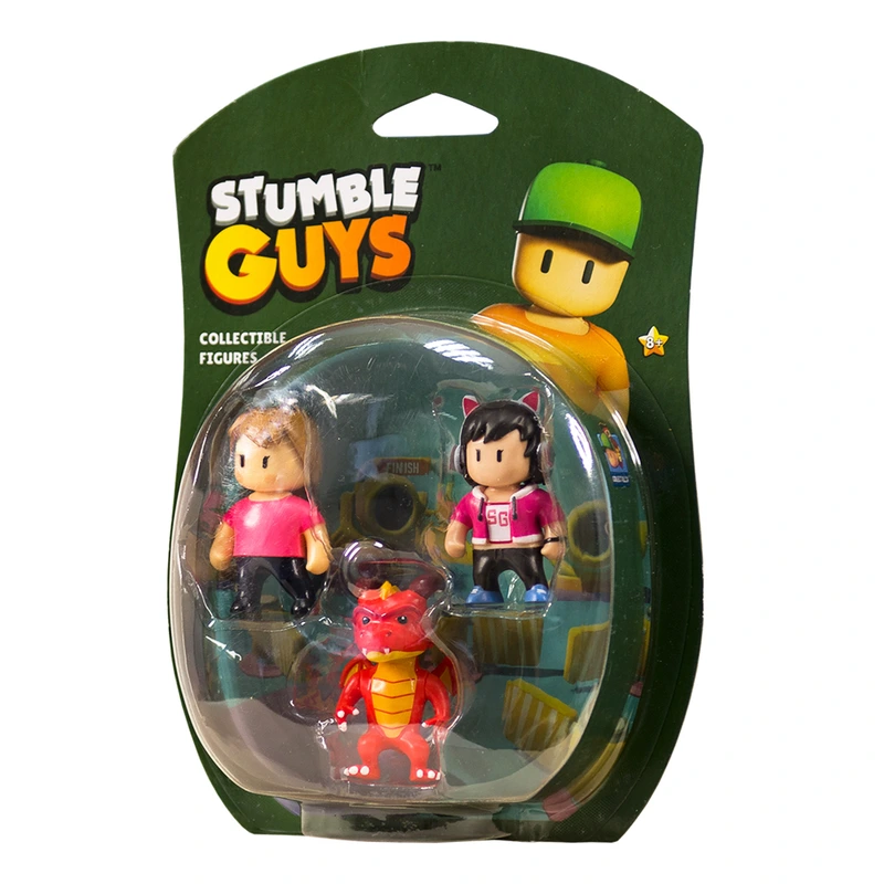 Набір колекційних фігурок STUMBLE GUYS ОПЕРАТОР ДЖИНА ДРАКОН ІНФЕРНО МІС СТАМБЛ 3 фігурки 6 см