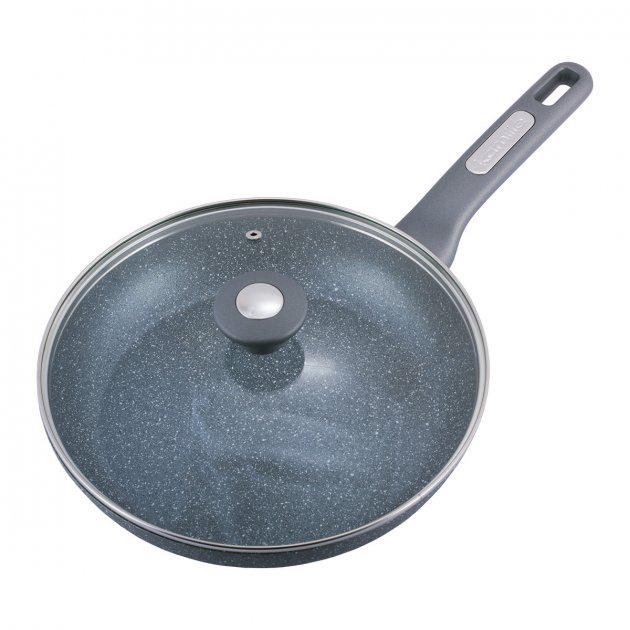 Сковорода Kamille с гранитным покрытием и крышкой 26 см (KM-4272GR)