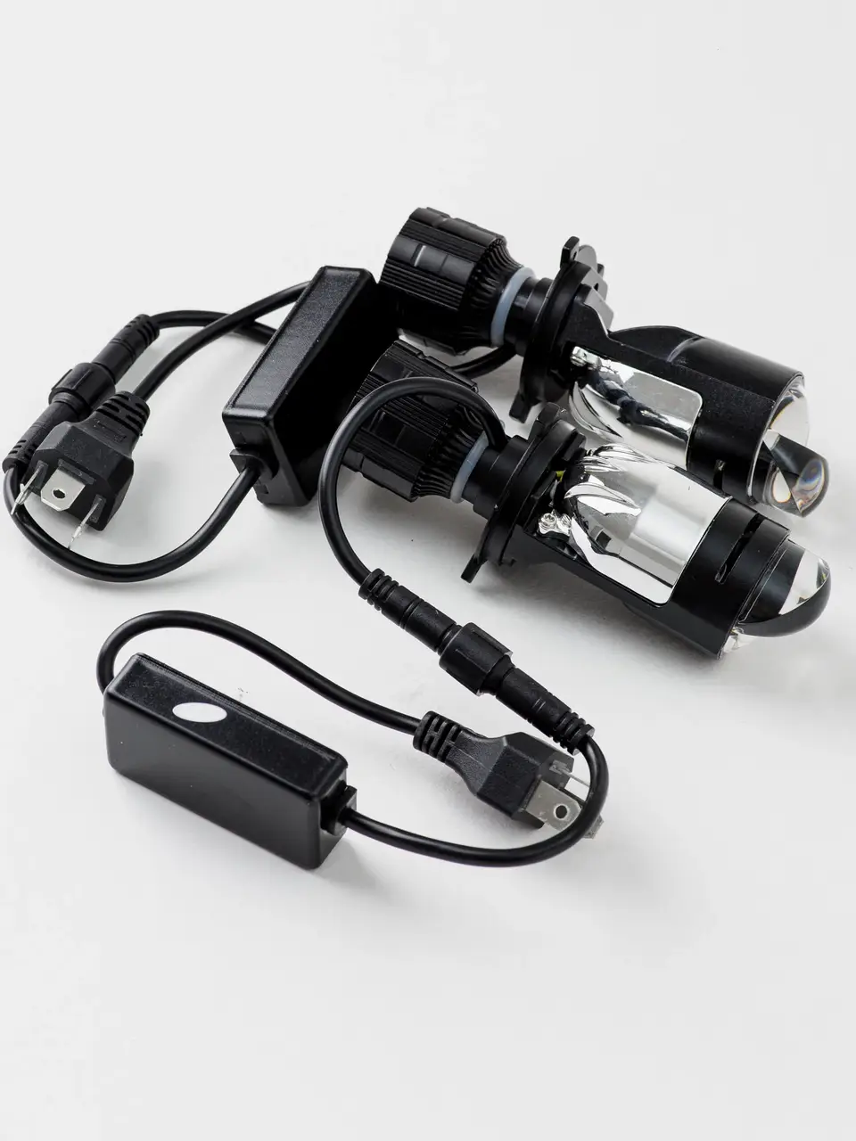 Автомобильная LED линза двойная A82 H4 6000K 2 шт. Белый (00326)