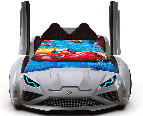 Кровать-машина Lamborghini двери/звуковые эффекты/пульт Белый (1887186711) - фото 3 Кровать-машина Lamborghini двери/звуковые эффекты/пульт Белый (1887186711) - фото 3