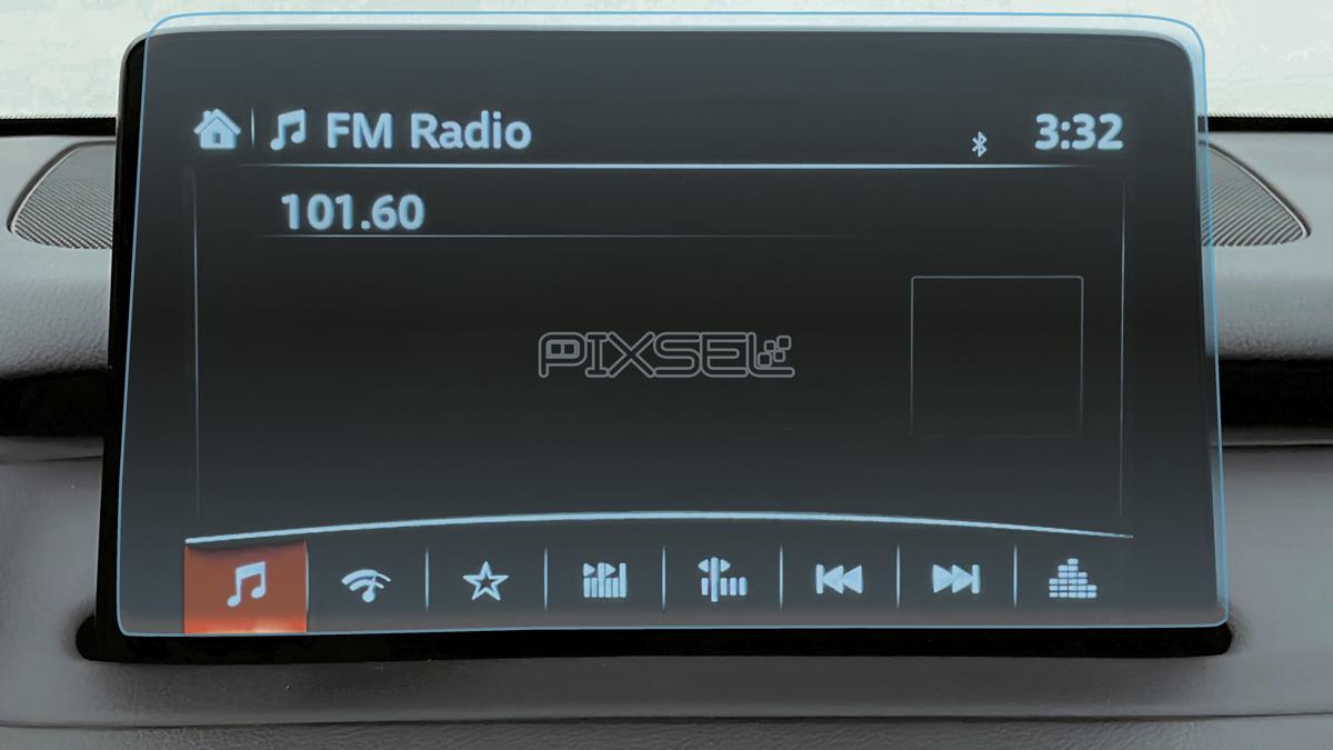 Защитное стекло Pixsel гибридное матовое на монитор Mazda CX 9 10,4" 2020