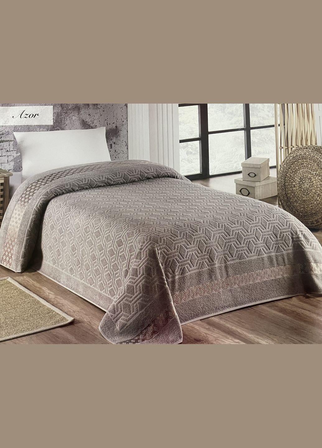 Покривало-простирадло махрове євро 200х220 см Бузковвий (TC303375804)