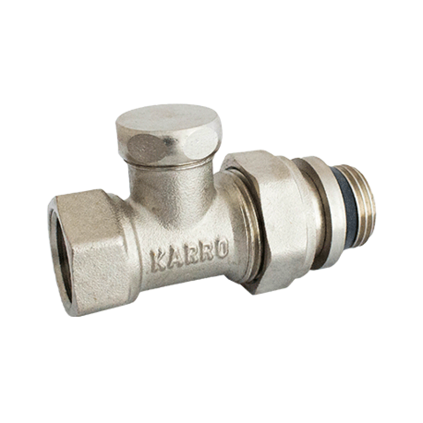 Кран радиаторный прямой Karro KR0540 нижний 1/2" (AKD47428)