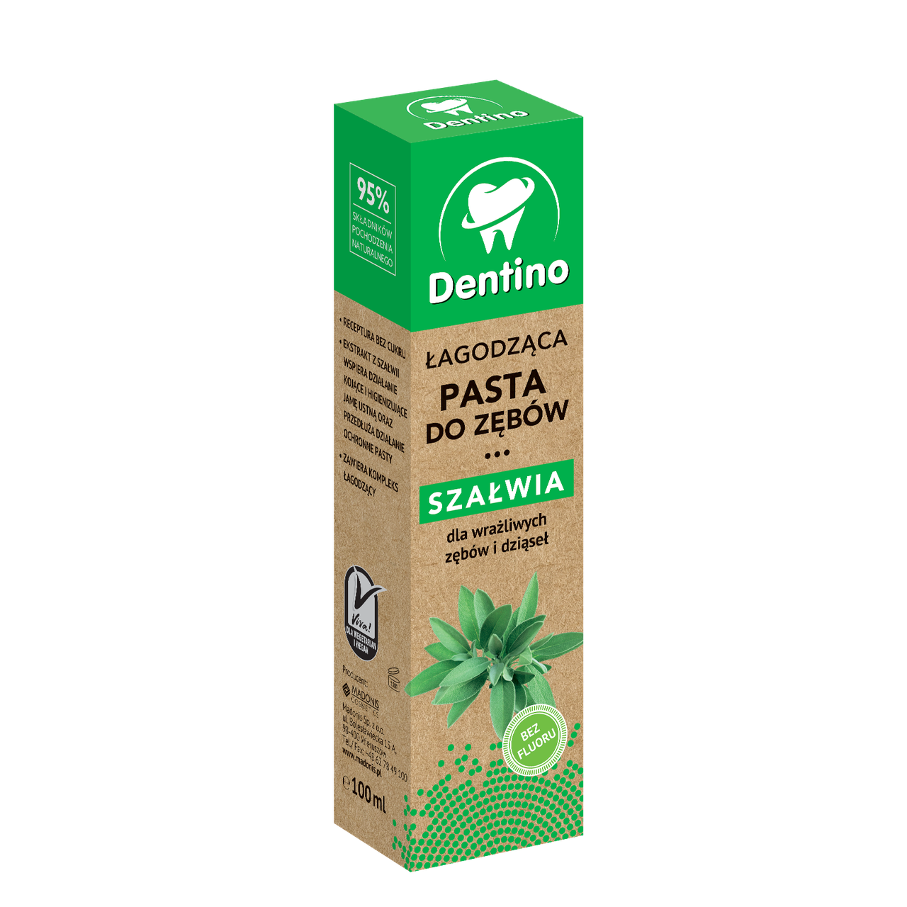 Зубна паста Dentino заспокійлива з екстрактом шавлії 100 мл (2789957013)