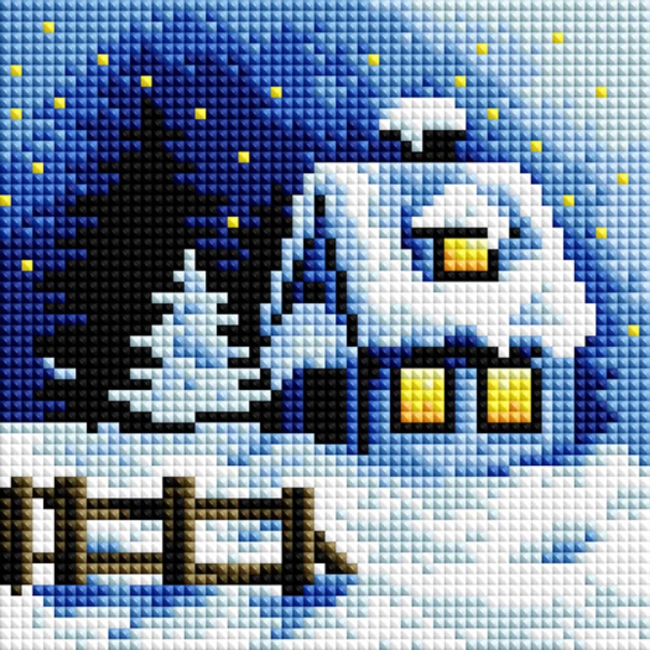 Алмазная мозаика для детей ColorArt Зима PP1106 15x15 см