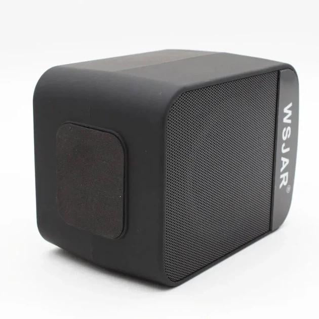 Беспроводная колонка Bluetooth портативная с RGB подсветкой и подставкой для телефона Черный