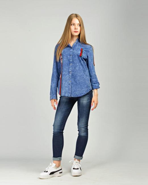 Рубашка Bellasor TNA-00205 L Синий (20305) - фото 2 Рубашка Bellasor TNA-00205 L Синий (20305) - фото 2