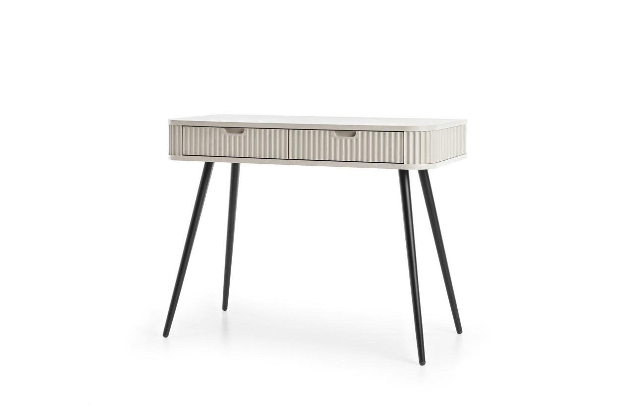 Туалетный стол Perfect Home T103 Zova ЛДСП/МДФ/металл Кашемир/Черный (50726) Туалетный стол Perfect Home T103 Zova ЛДСП/МДФ/металл Кашемир/Черный (50726)