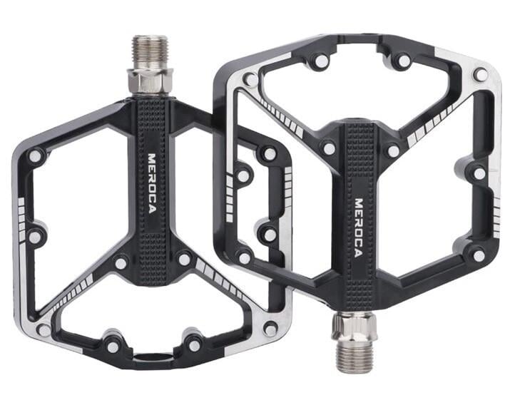 Педали алюминиевые с шипами Meroca AM/DH/Enduro/Trail Черный (1982961133)