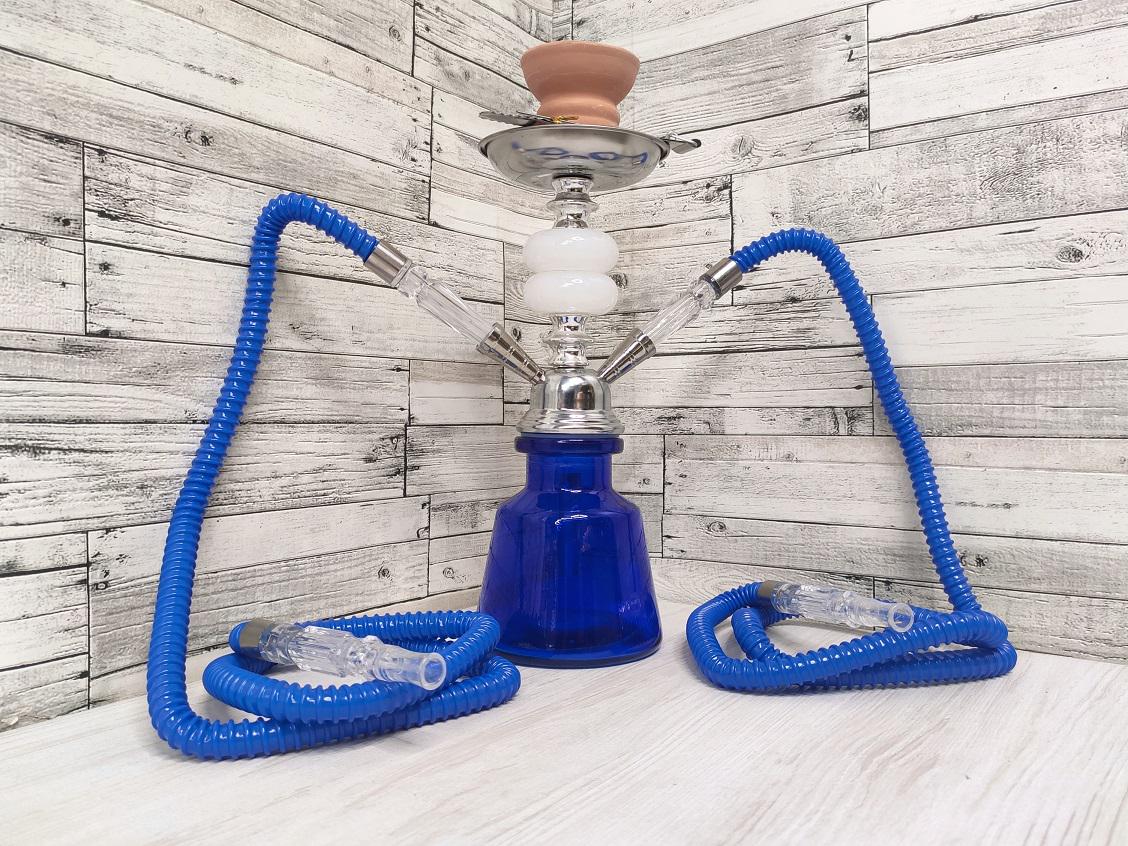 Кальян Hookah Ediz 30 см на 2 персоны Blue