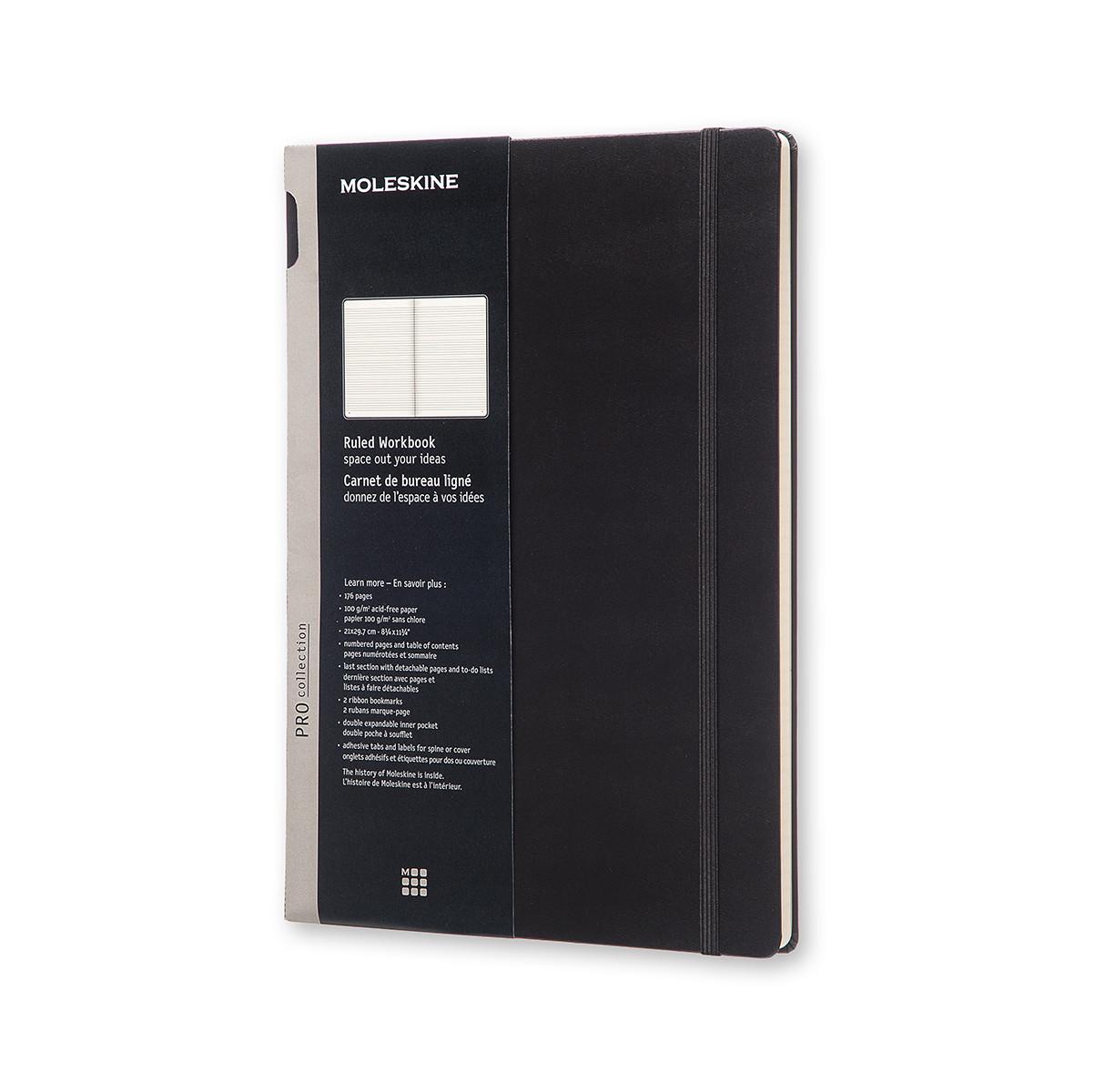 Блокнот Moleskine Workbook А4 21х29,7 см 176 страниц в линию Черный