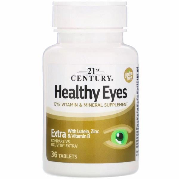Комплекс витаминно-минеральный 21st Century Healthy Eyes Extra With Lutein Zinc & Vitamin B 36 Tabs