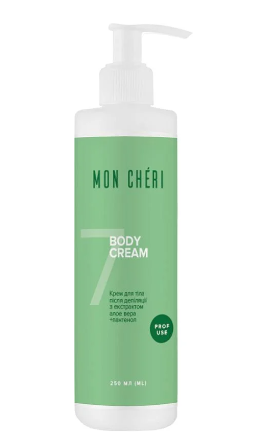 Крем для тела после депиляции MONCHERI из алоэ вера миндальным маслом и пантенолом 250 мл (49545)
