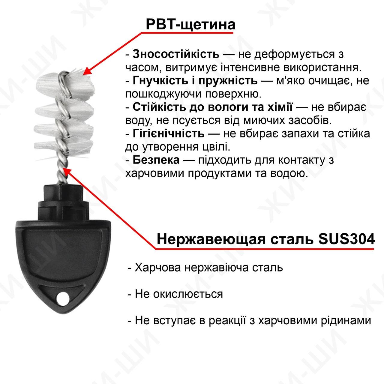 Комплект заглушек с щетками для чистки пивных кранов 6 шт. BL (137846) - фото 4 Комплект заглушек с щетками для чистки пивных кранов 6 шт. BL (137846) - фото 4