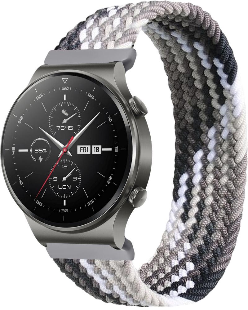 Ремінець Solo Loop Multi для Huawei Watch GT 2 Pro (145 мм) Black Silver (33664-03)