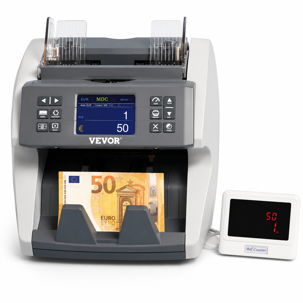 Счетчик банкнот Vevor SH-07C 2CIS UV/MG/IR/MT