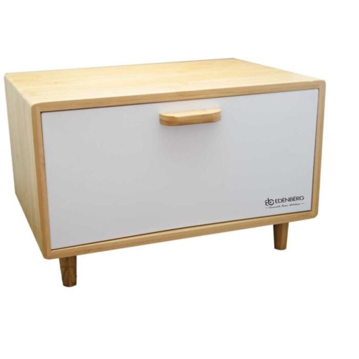 Хлібниця Edenberg EB-124 на ніжках з дерева з відкидною кришкою 36x26x23 см Білий (2530557720) - фото 4 Хлібниця Edenberg EB-124 на ніжках з дерева з відкидною кришкою 36x26x23 см Білий (2530557720) - фото 4