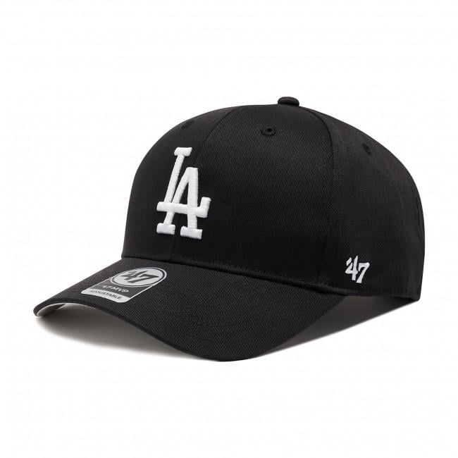 Кепка MVP 47 Brand LOS ANGELES DODGERS RAISED BAS OSFA Черный/Серый