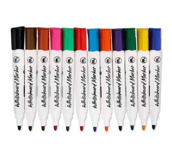 Набор цветных маркеров для маркерных досок легко стираются 12 шт. - фото 2 Набор цветных маркеров для маркерных досок легко стираются 12 шт. - фото 2