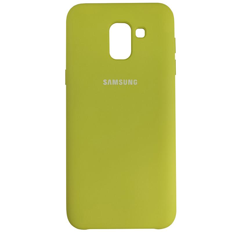 Чехол Silicone Case for Samsung J600 Yellow-Green   (29caa1-2867)