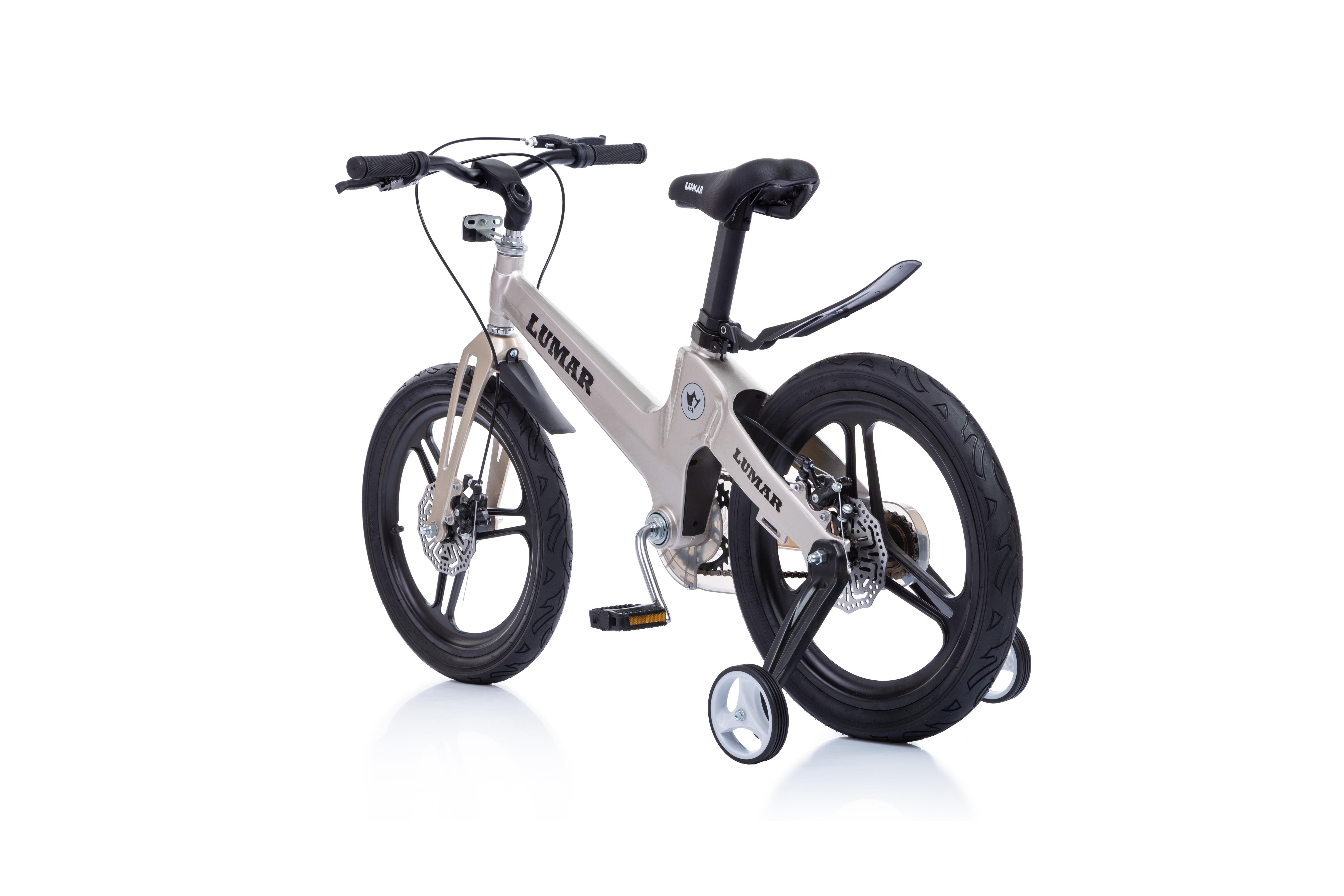 Магнієвий дитячий велосипед LUMAR 18" Срібний (1803) - фото 4 Магнієвий дитячий велосипед LUMAR 18" Срібний (1803) - фото 4