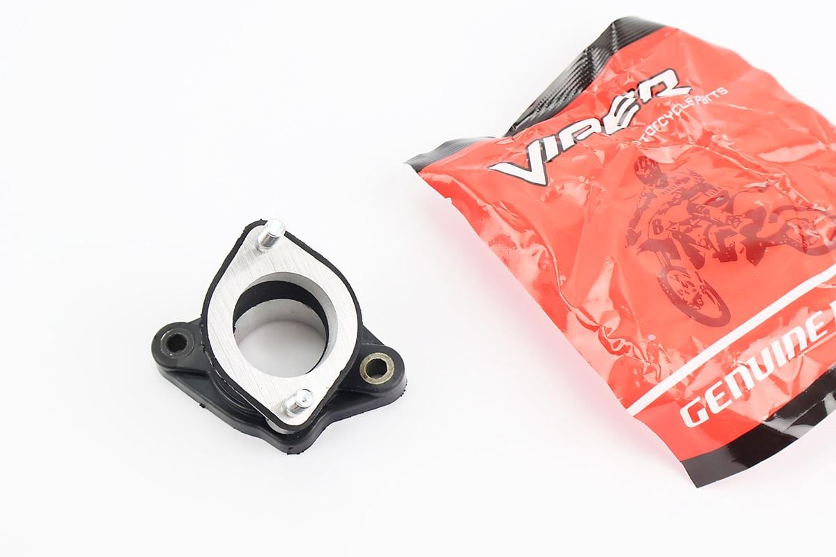 Патрубок карбюратора прогумований до мотоцикла Viper-Zongshen V200-F2 V250-F2 міжцентрове 48 мм висота 46 мм