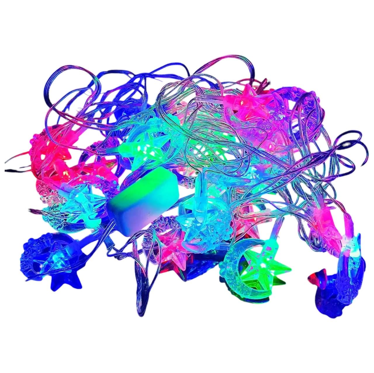 Гирлянда-нить диодная Звездное небо 28LED от сети 4,8 м Разноцветный (7G-F-7112)