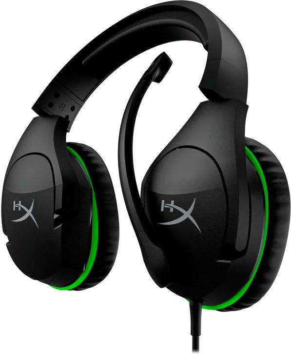 Наушники игровые HyperX CloudX Stinger для Xbox Black/Green (4P5K1AA) - фото 3 Наушники игровые HyperX CloudX Stinger для Xbox Black/Green (4P5K1AA) - фото 3