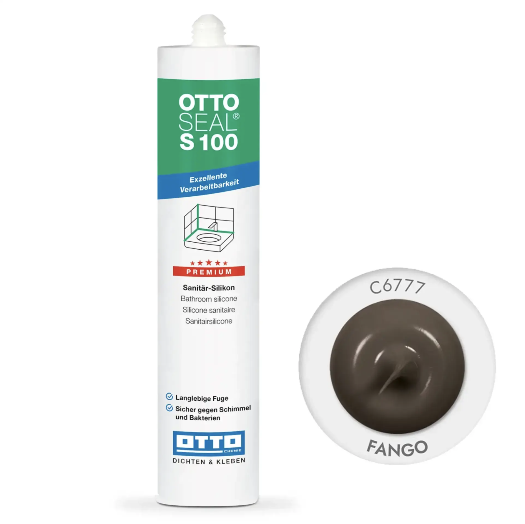 Силиконовый герметикOTTOSEAL S100 С6777 Какао 230 (S100C6777) Силиконовый герметикOTTOSEAL S100 С6777 Какао 230 (S100C6777)