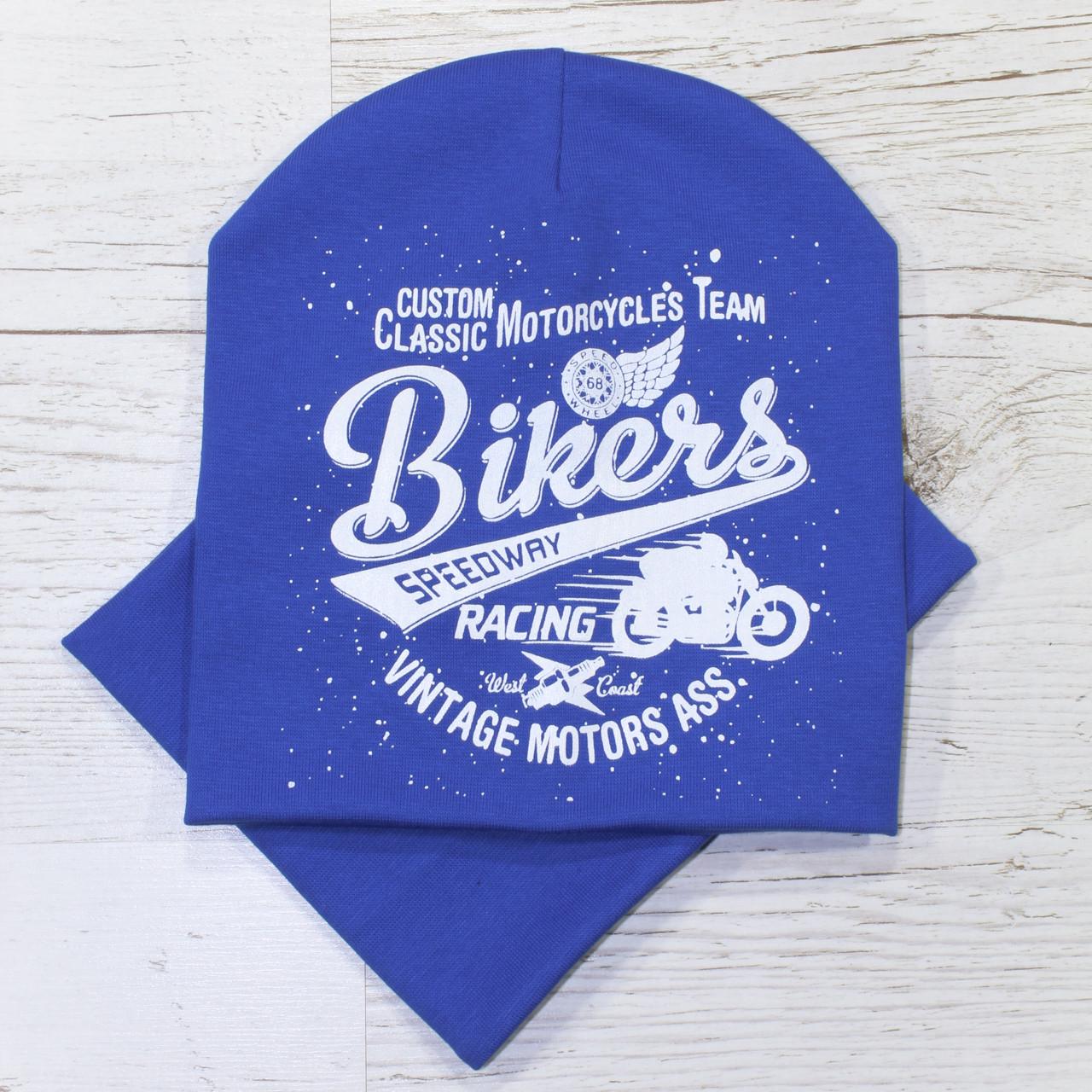 Детская шапка с хомутом Кahta "Bikers" р. 48-52 (OC-219)