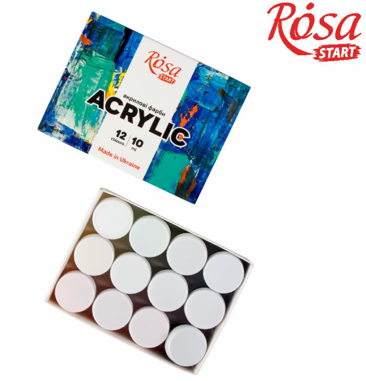 Набор акриловых красок ROSA Start Color 12x10 мл - фото 3