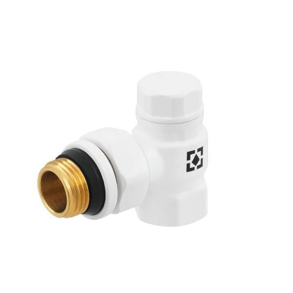 Клапан радиаторный угловой Raftec 1/2"х1/2" обтравочный White (DNRK11-W)