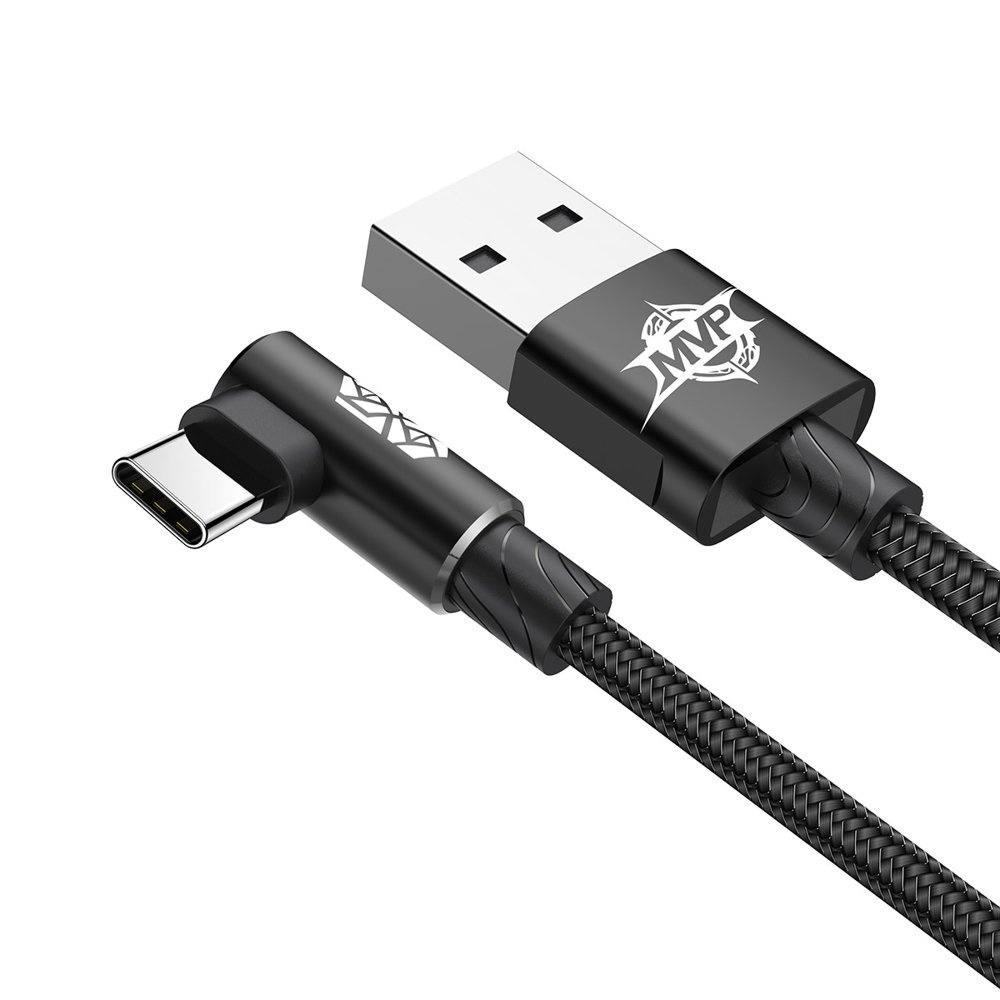 Кабель зарядки Baseus MVP Elbow Type USB for IP 2A 1 м Black (10707311) - фото 6