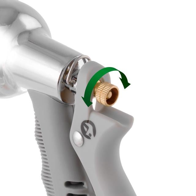 Пистолет для полива 8-ми функциональный хромированный - фото 6 Пистолет для полива 8-ми функциональный хромированный - фото 6