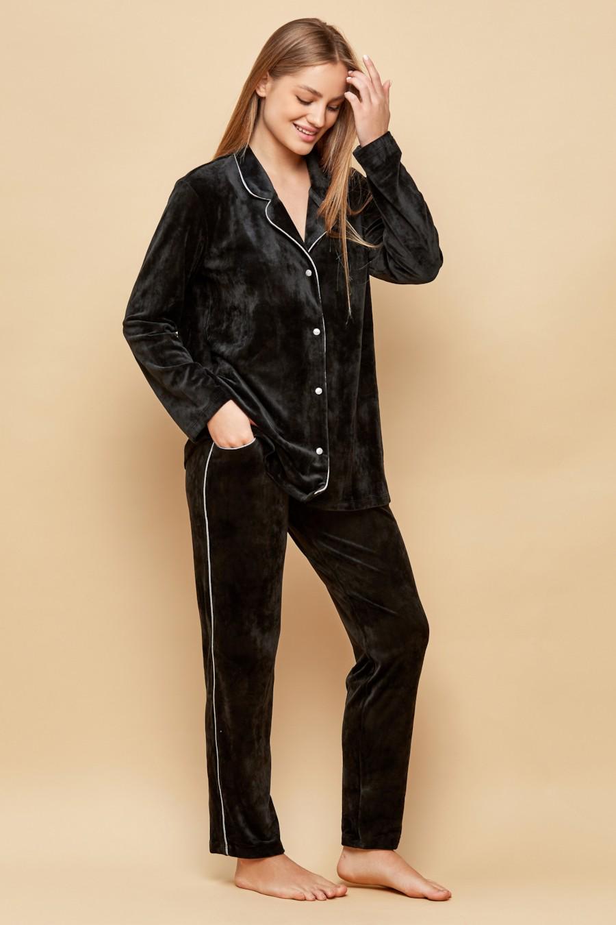 Комплект Anabel Arto жакет/брюки р. 50/XXL Черный (35360/76472)