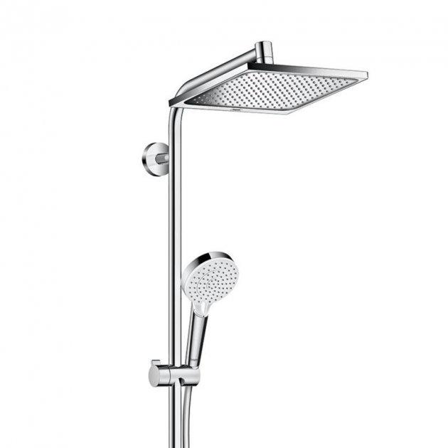 Душовий гарнітур Hansgrohe Crometta E 240 1jet Showerpipe Хром матовий (27284000) - фото 6