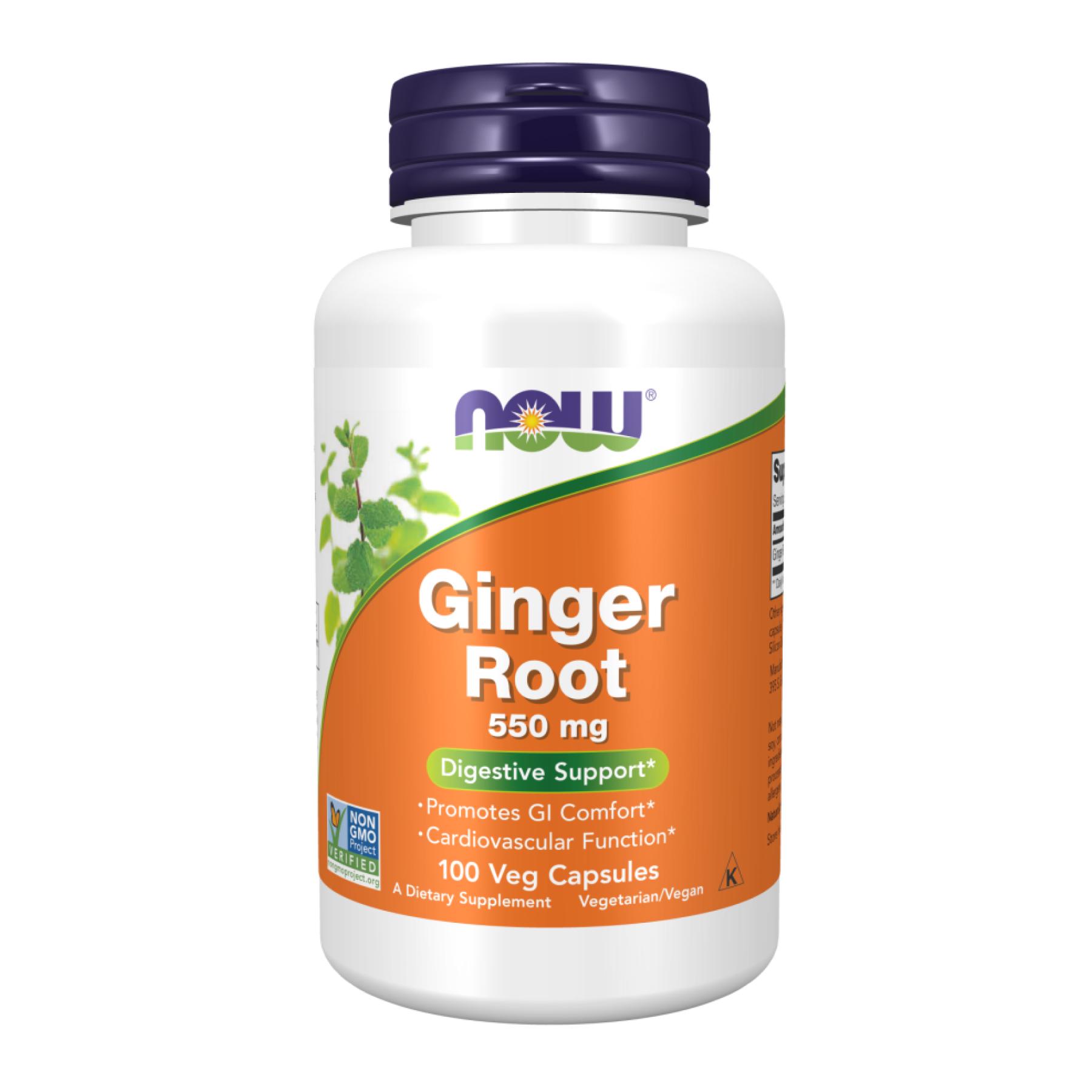 Натуральна добавка Ginger Root 550 mg 100 vcaps (2022-10-1995)