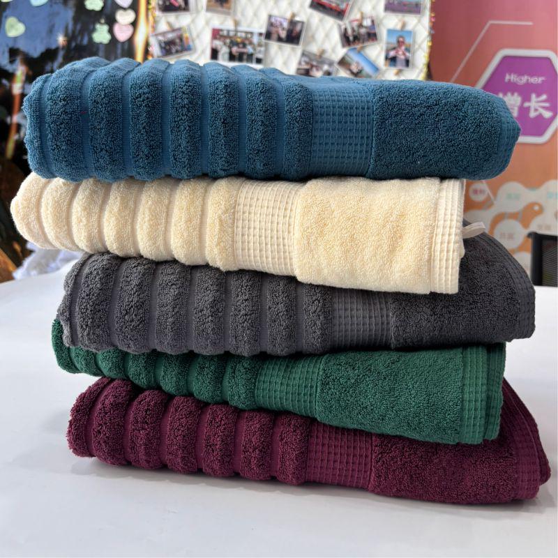 Набор полотенец для ванной Lovely Svi Oxford Stripe жаккард 2 шт. 50х90 см Charcoal (441124) - фото 3