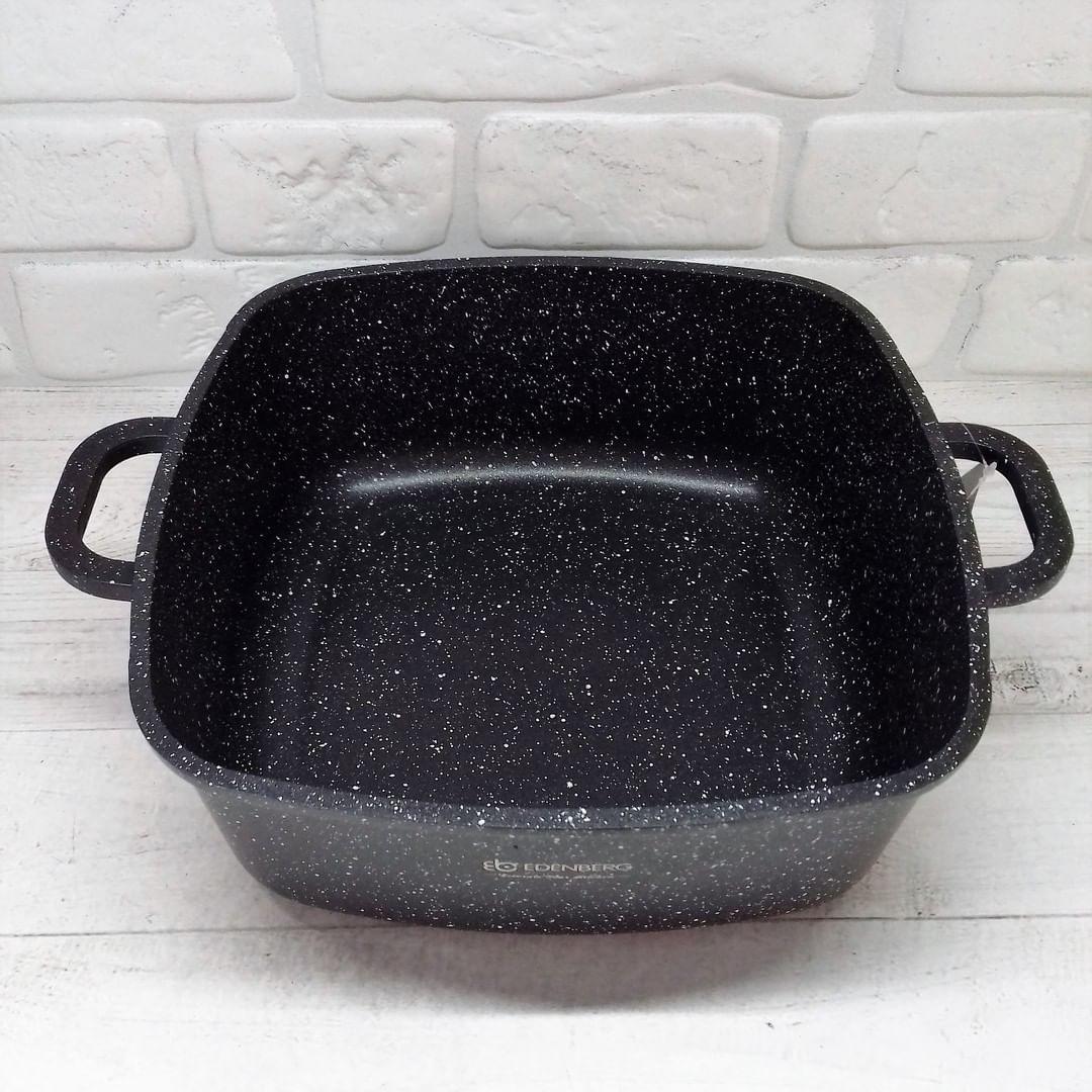 Каструля Edenberg із мармуровим антипригарним покриттям 6,5 л 28 см (EB-8115) - фото 7 Каструля Edenberg із мармуровим антипригарним покриттям 6,5 л 28 см (EB-8115) - фото 7