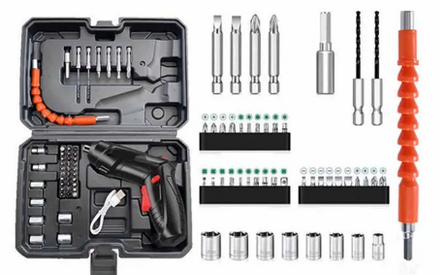 Шуруповерт акумуляторний поворотний 47в1 USB в валізі (21576796) - фото 9 Шуруповерт акумуляторний поворотний 47в1 USB в валізі (21576796) - фото 9