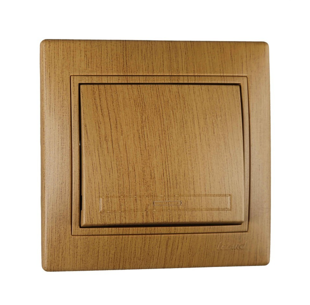 Выключатель одинарный Lezard Mira Дуб классический матовый (26029233)