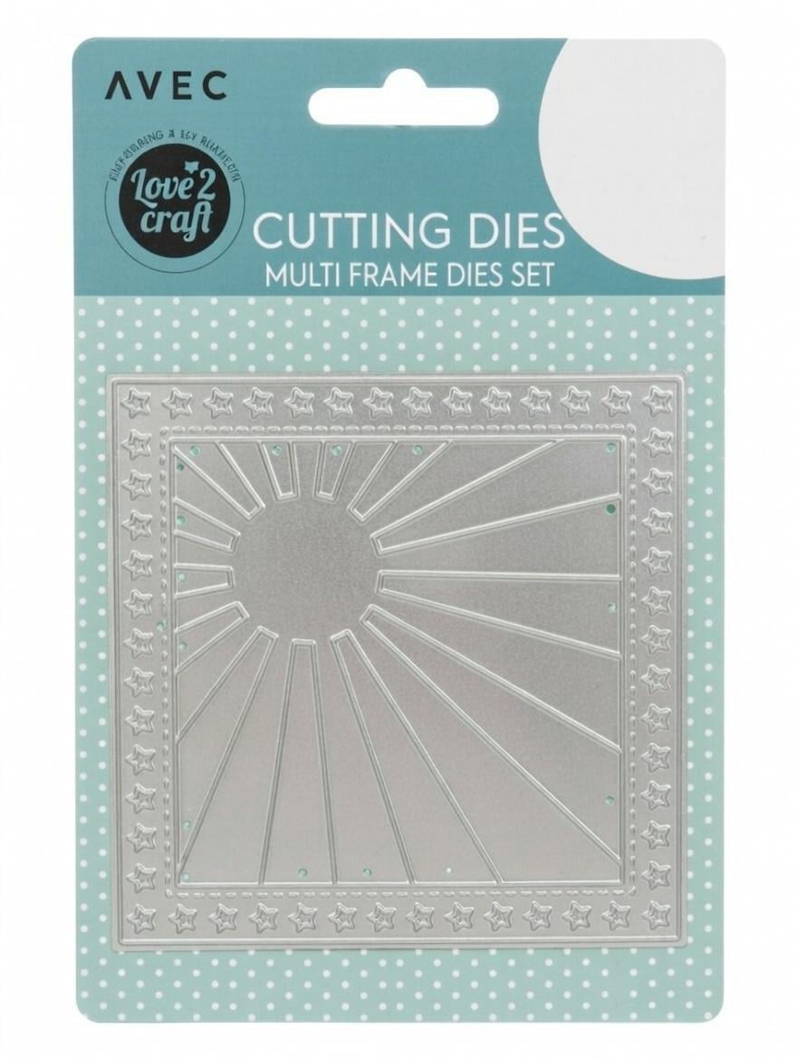 Набір вирубок Avec Love2Craft MULTI FRAME DIES SET сонце з зіркам для скрапбукінгу/кардмейкінгу та декору (500122)