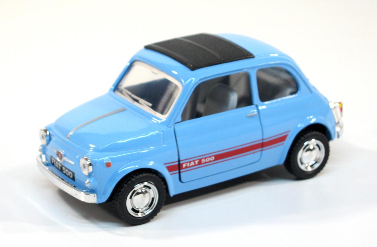 Машина металева KT5004W FIAT 500 (KT5004W Blue)