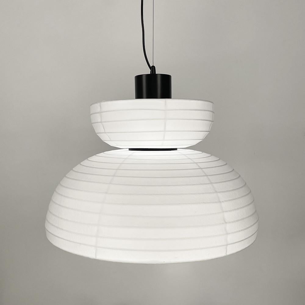 Люстра с белым абажуром Ø 60 см Черный (PL 053-600)