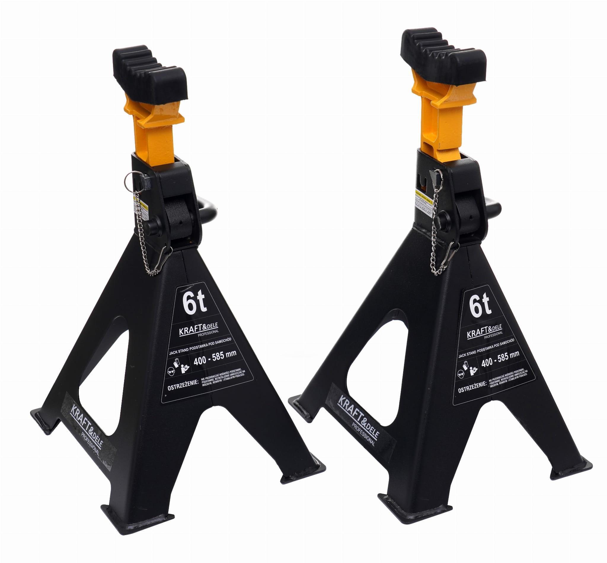 Подставки опорные под авто Kraft&Dele 6 т 400-585 мм (KD3097)