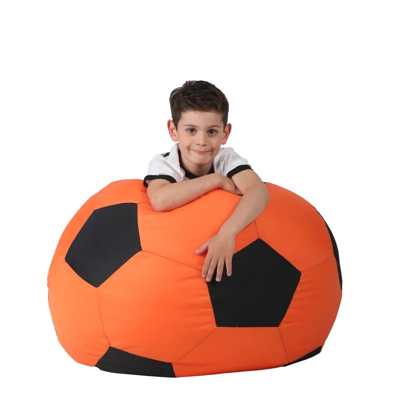 Крісло мішок 70х70 см Помаранчевий з чорним (31242-Нов) - фото 3 Крісло мішок 70х70 см Помаранчевий з чорним (31242-Нов) - фото 3