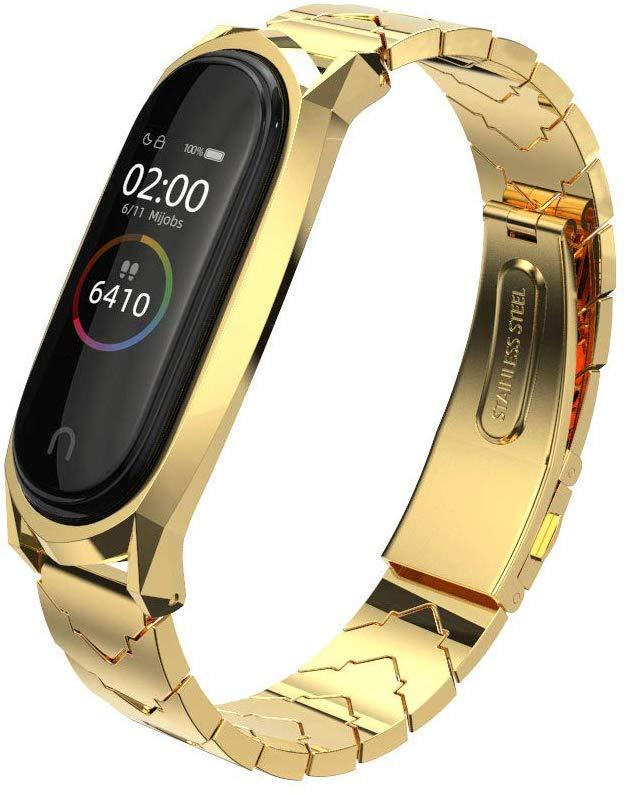 Ремешок металлический Tiny для Mi Band 5 Gold (18194-2A)