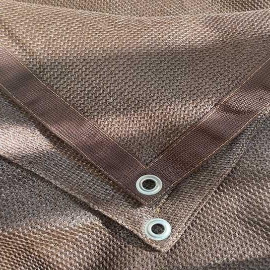 Сітка затіняюча Growtex з люверсами 95% 2х8 м Коричневий - фото 3